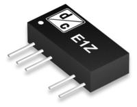 E1Z 1 Watt 7 SIL Geregelter DC-DC Wandler  Weitbereichseingang 2:1 7 PIN SIL-Geh&auml;use Galvanische Trennung von 1000VDC min.