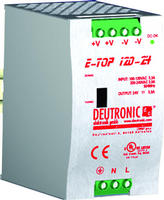 E-TOP120 TS35 Netzteil EN60715 120 Watt, Lowcost Weltweiter Einsatz durch: Auto Select Eingang PFC Funktion EN60950 UL508 listed EN55011 Klasse B, EN61000-3-2